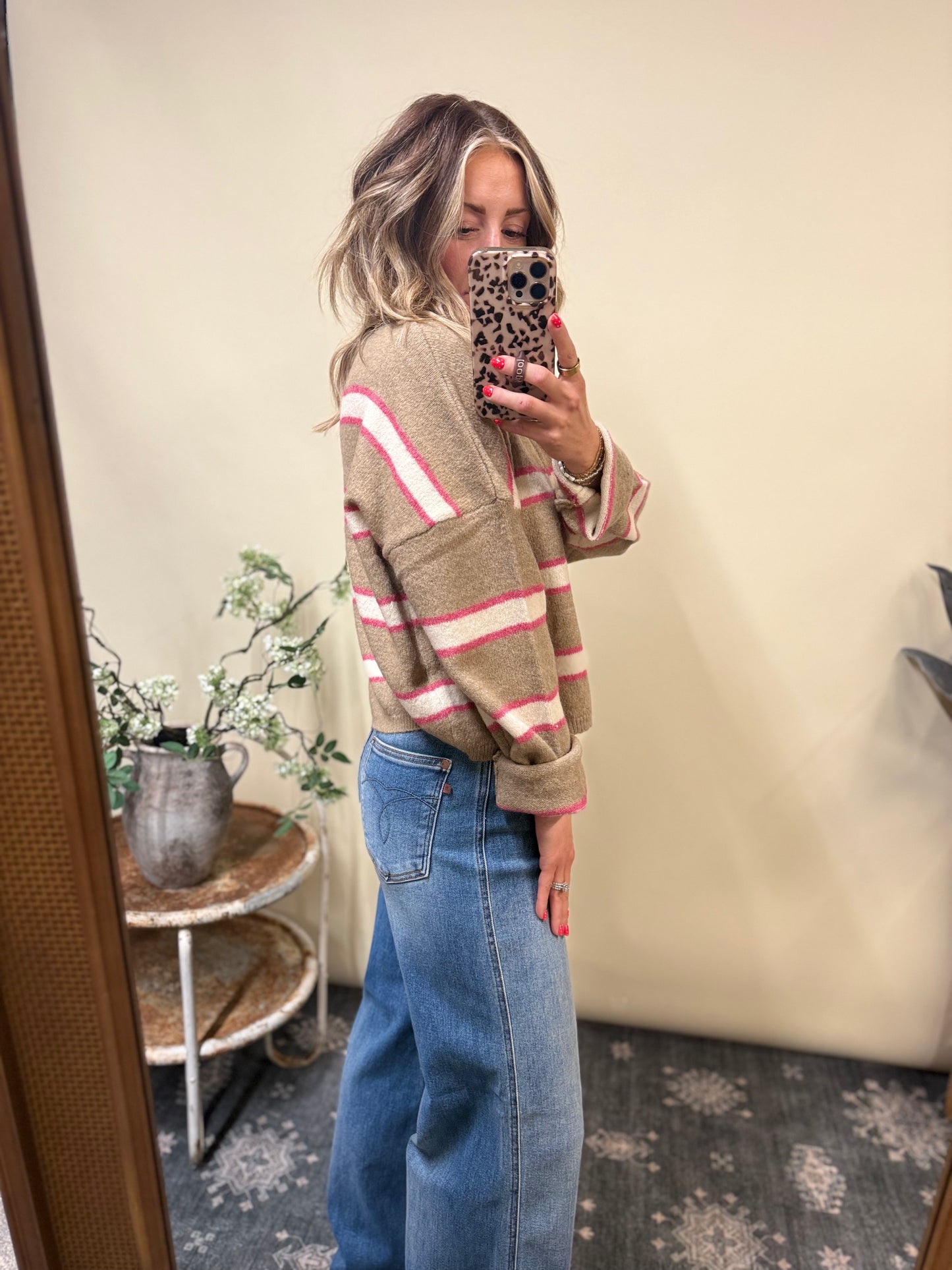 Striped Knit Sweater