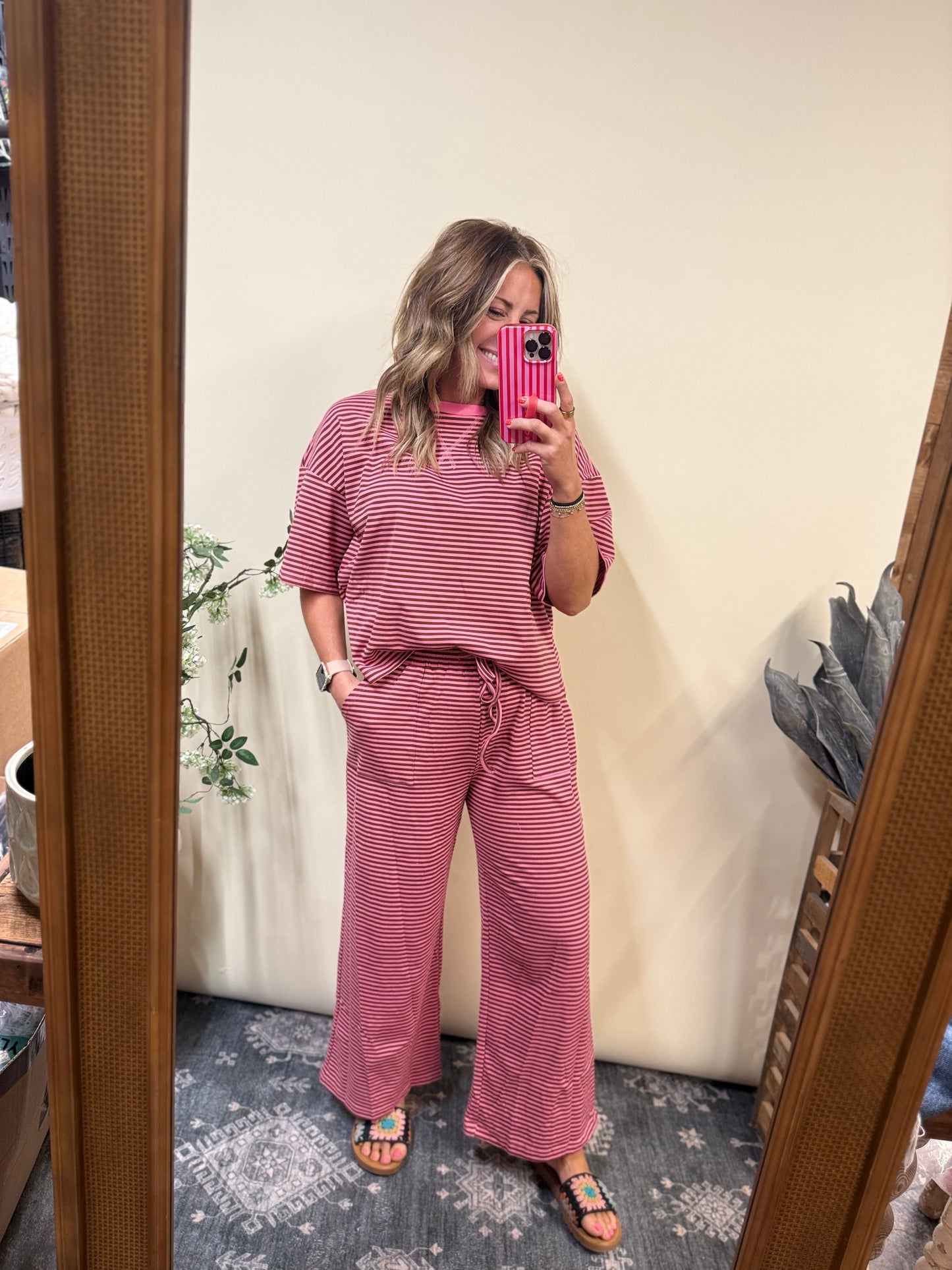 Rosey Striped Set