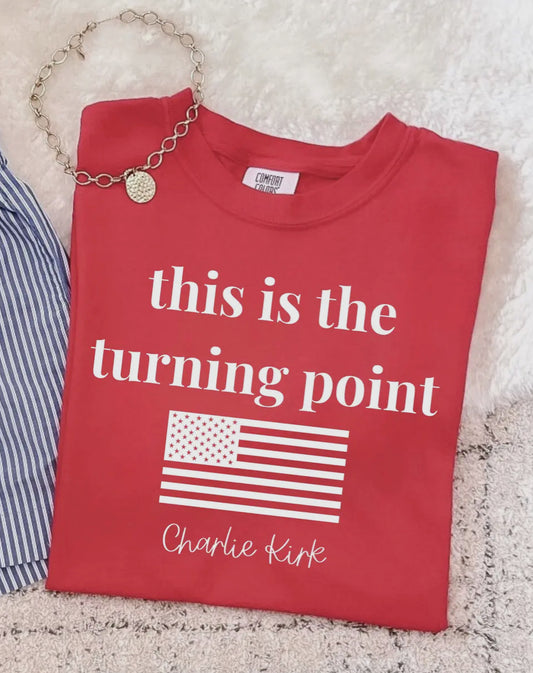 Red Charlie Kirk Tee