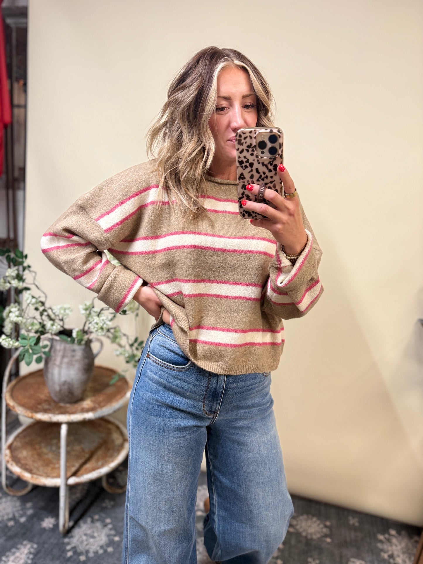 Striped Knit Sweater