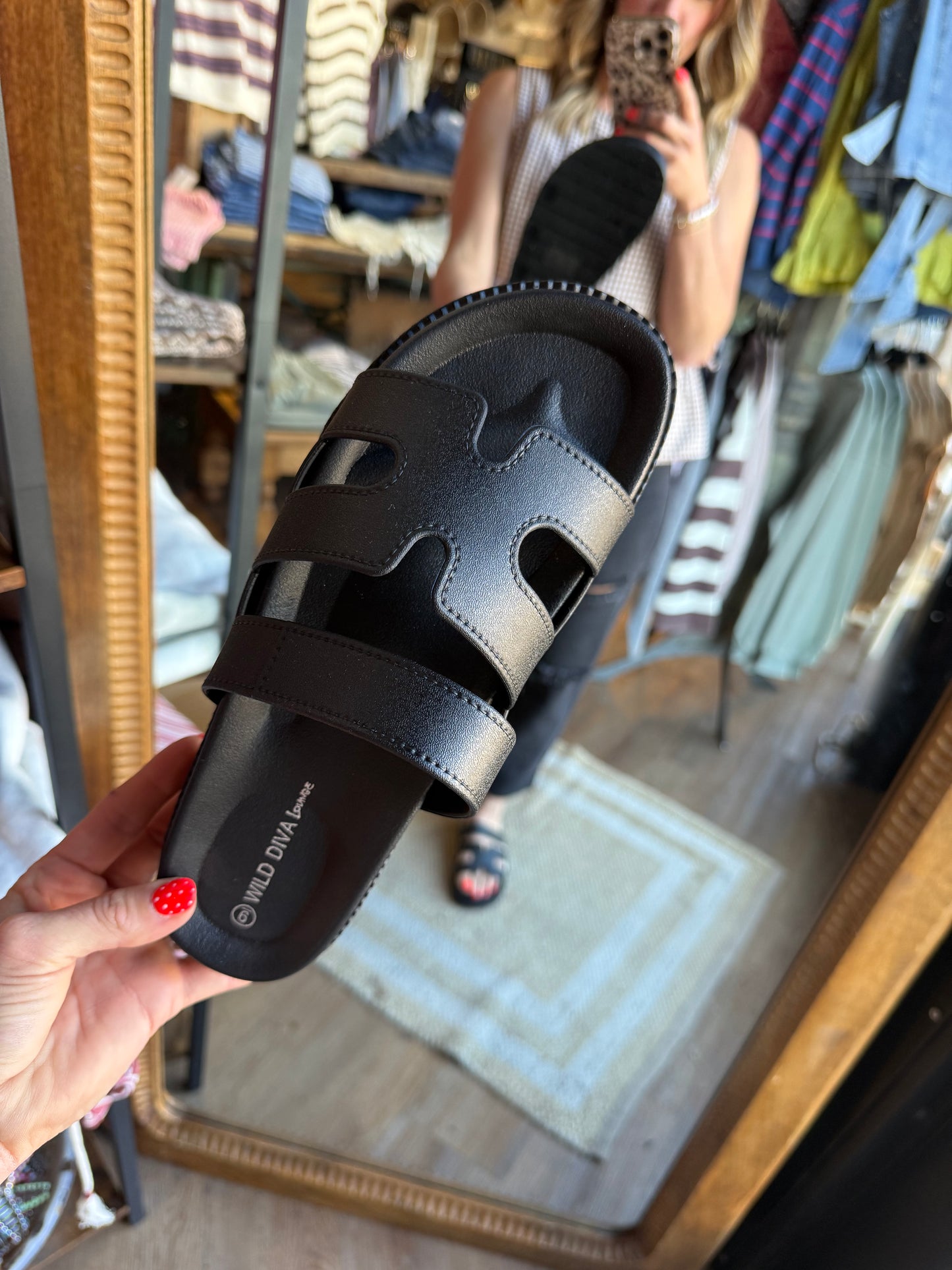 Black Rubber Sandal