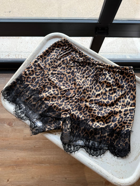 Cheetah Silk Shorts